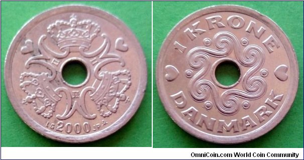 Denmark 1 krone.
2000