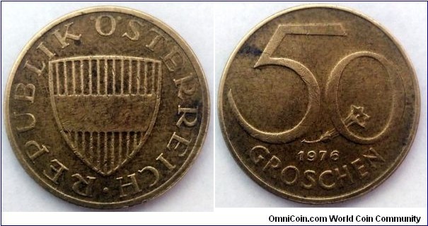 Austria 50 groschen.
1976