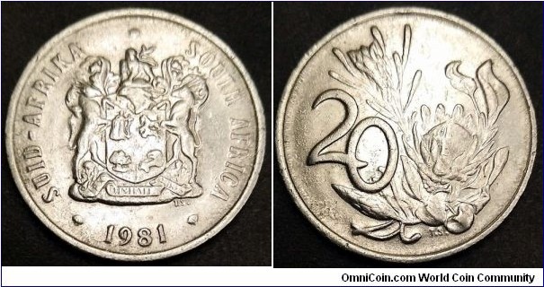 South Africa 20 cents.
1981