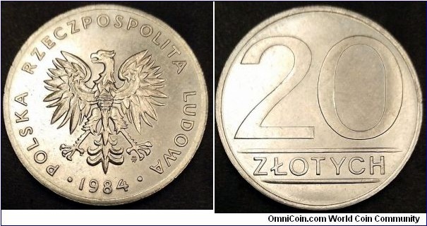 Poland 20 złotych.
1984