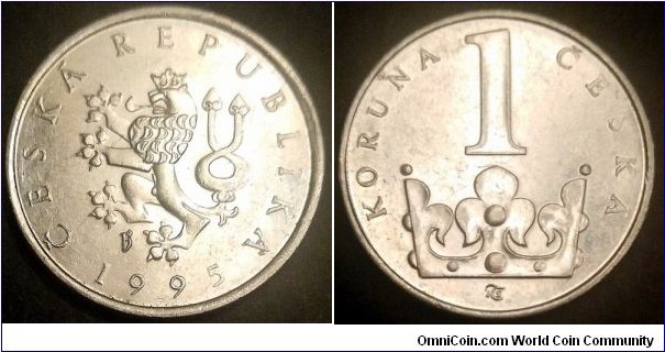 Czech Republic 1 koruna. 1995