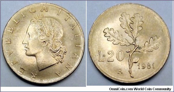 Italy 10 lire.
1981 (II)