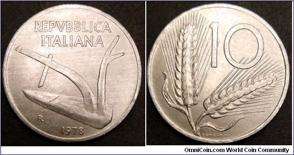 Italy 10 lire.
1978