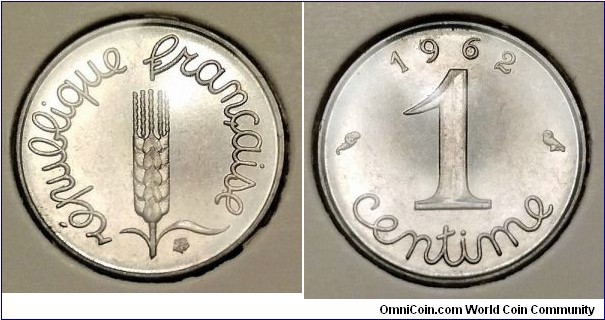 France 1 centime.
1962