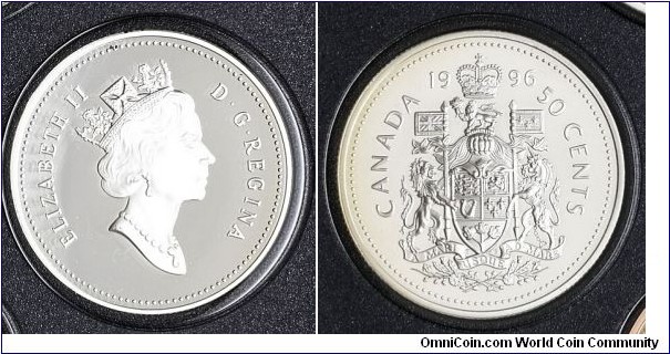 Canada 50 Cents from 1996 proof coin set.