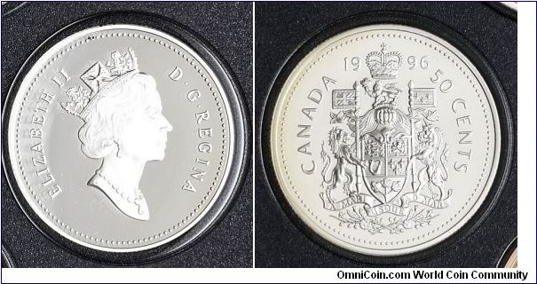 Canada 50 Cents from 1996 proof coin set.