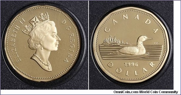 Canada 1 Dollar from 1996 proof coin set.