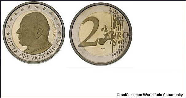 Vatican 2 Euro - Pontificate of John Paul II