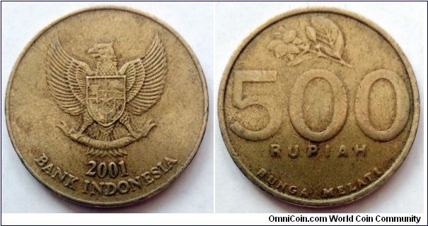 Indonesia 500 rupiah.
2001 (II)