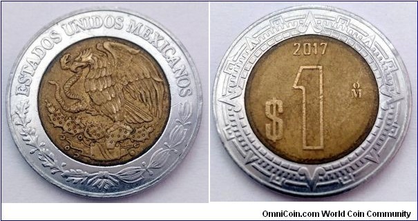 Mexico 1 peso.
2017
