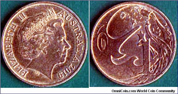 Australia 2019 1 Cent.

Mr. Squiggle.