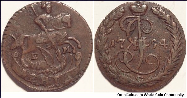 AE Denga (1/2 kopeck) 1794 EM