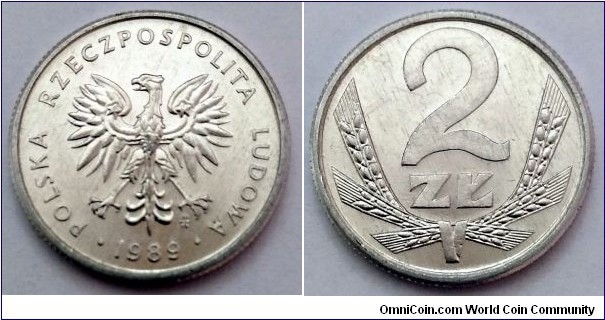 Poland 2 złote.
1989 (II)