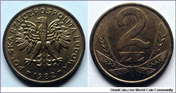 Poland 2 złote.
1982