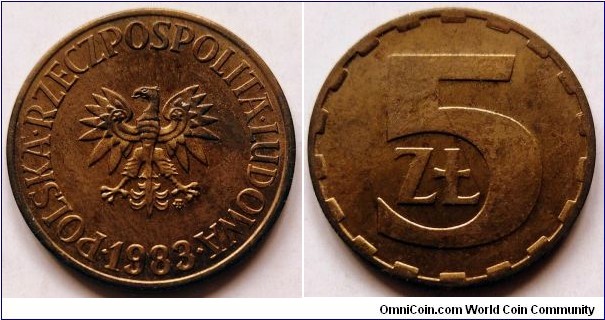 Poland 5 złotych.
1983 (II)