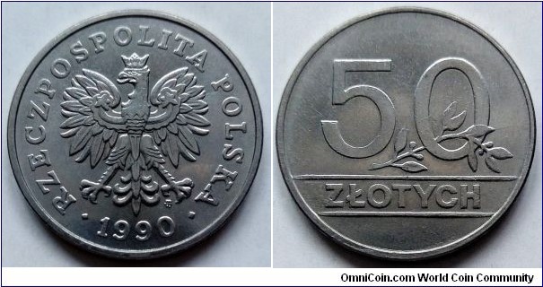 Poland 50 złotych.
1990 (III)