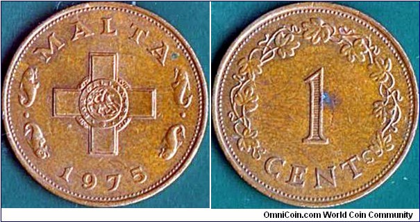 Malta 1975 1 Cent.