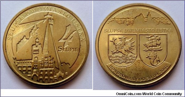 Poland - Local coin 4 słupie. 2007, Słupsk - Ustka.