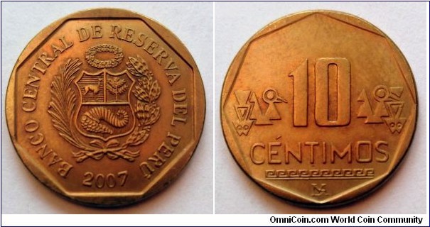 Peru 10 centimos.
2007
