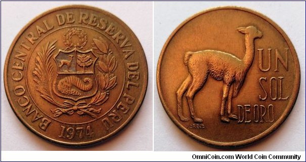 Peru 1 sol.
1974