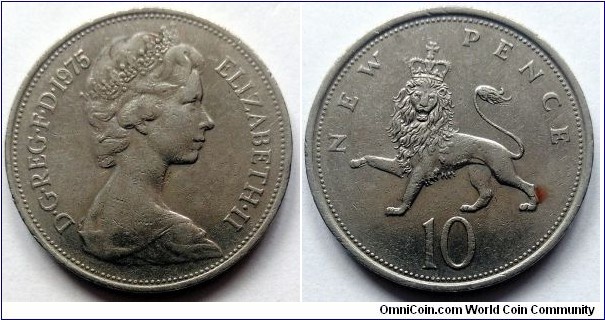 10 new pence. 1975
