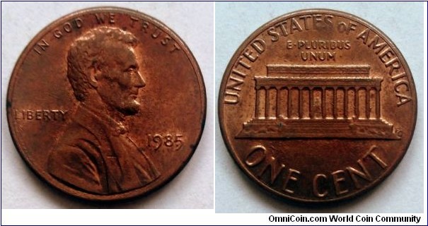 1985 Lincoln cent (II)