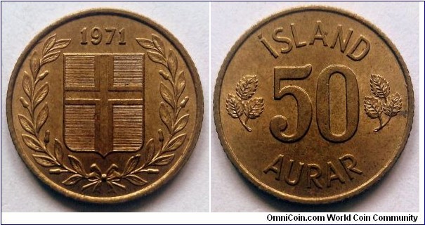 Iceland 50 aurar.
1971