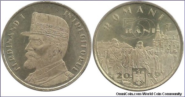 Romania 50 Bani 2019-Ferdinand I the Unifier