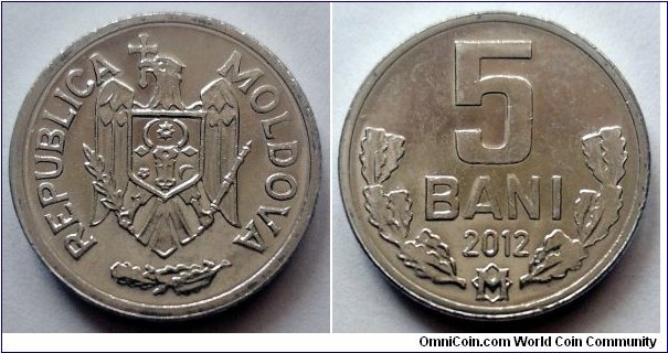 Moldova 5 bani.
2012
