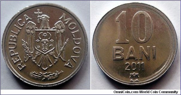 Moldova 10 bani.
2011