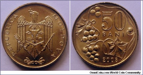 Moldova 50 bani.
2008
