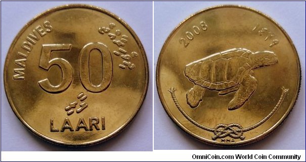 Maldives 50 laari.
2008 (II)