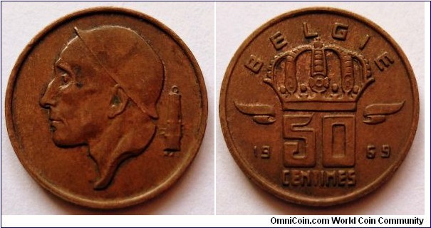 Belgium 50 centimes.
1965, Belgie (II)