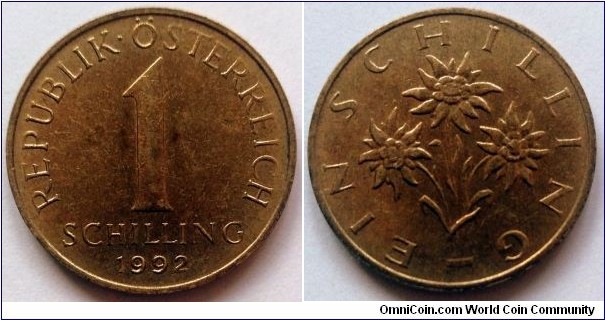 Austria 1 schilling.
1992