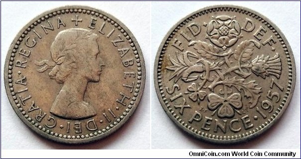 6 pence. 1957