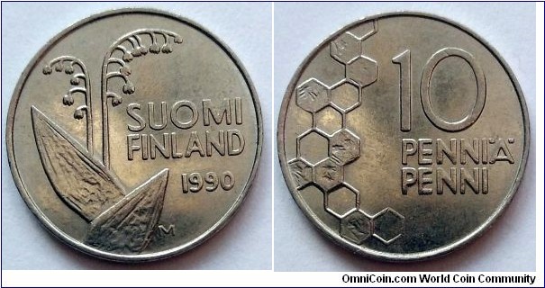 Finland 10 pennia.
1990 M (II)