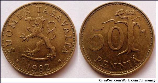 Finland 50 pennia.
1982 K (II)