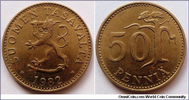 Finland 50 pennia.
1982 K (III)