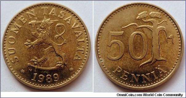 Finland 50 pennia.
1989 M