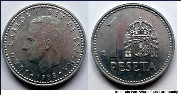 Spain 1 peseta. 1988 (II)