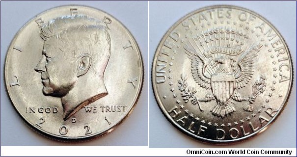 2021 D Kennedy half dollar.