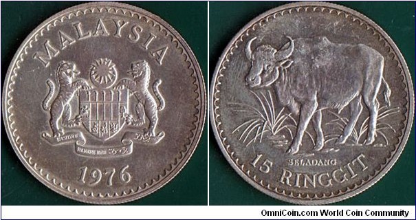 Malaysia 1976 15 Ringgit.