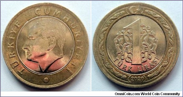 Turkey 1 lira.
2020