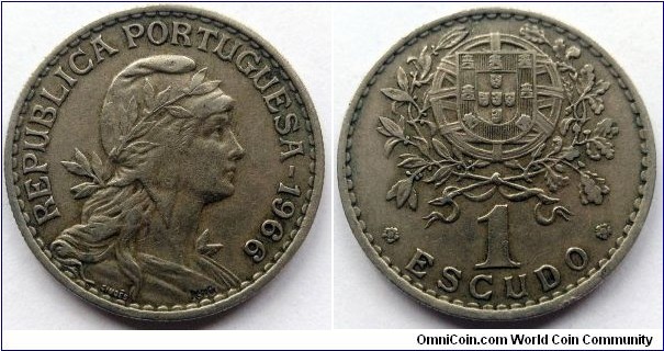 Portugal 1 escudo.
1966 (II)