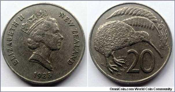 New Zealand 20 cents.
1988 (II)