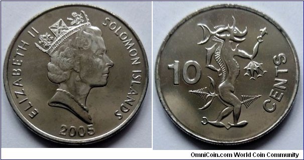 Solomon Islands 10 cents. 2005