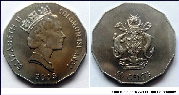 Solomon Islands 50 cents. 2005 (II)