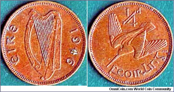 Ireland 1946 1 Farthing.