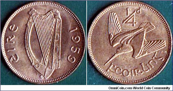 Ireland 1959 1 Farthing.