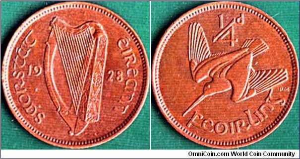 Ireland 1928 1 Farthing.